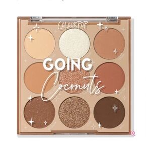 ColourPop Going Coconuts Eyeshadow Palette - Brown and Gold shades -NEW